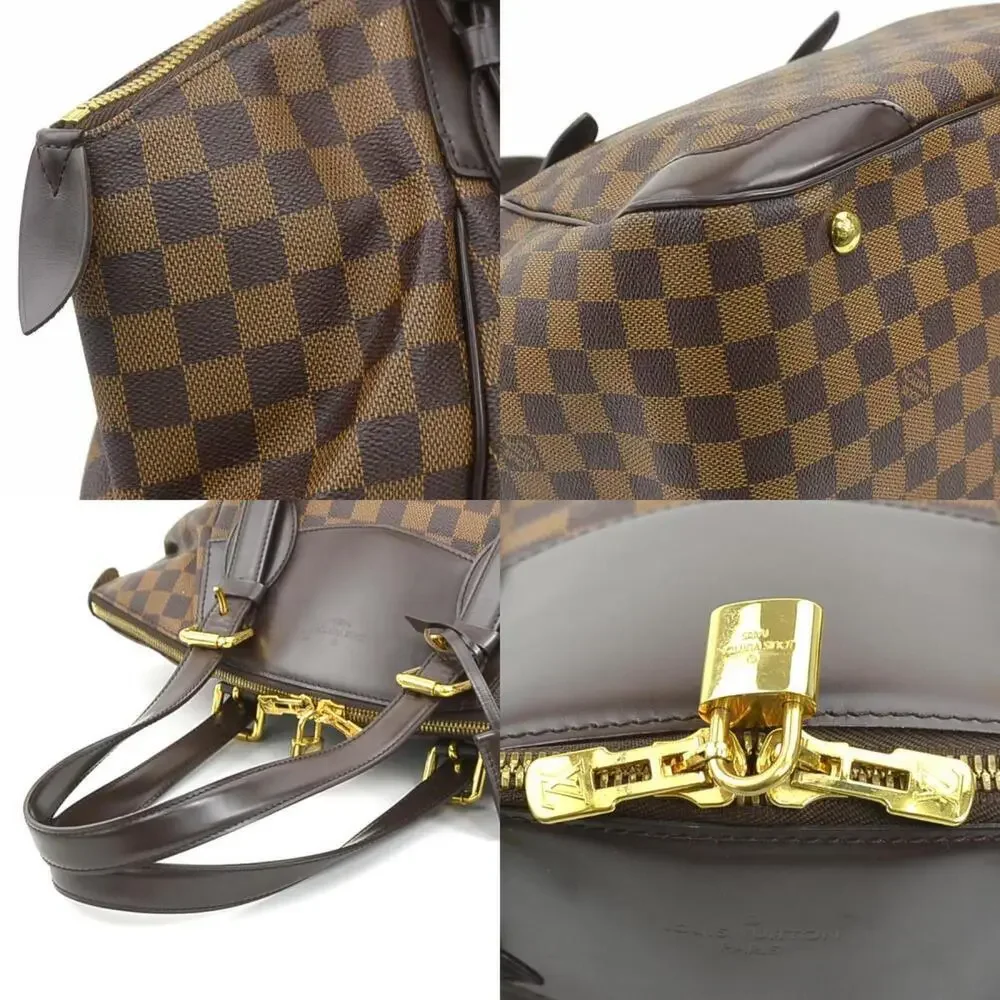 LOUIS VUITTON Authentic Brown Damier Leather Shoulder Bag